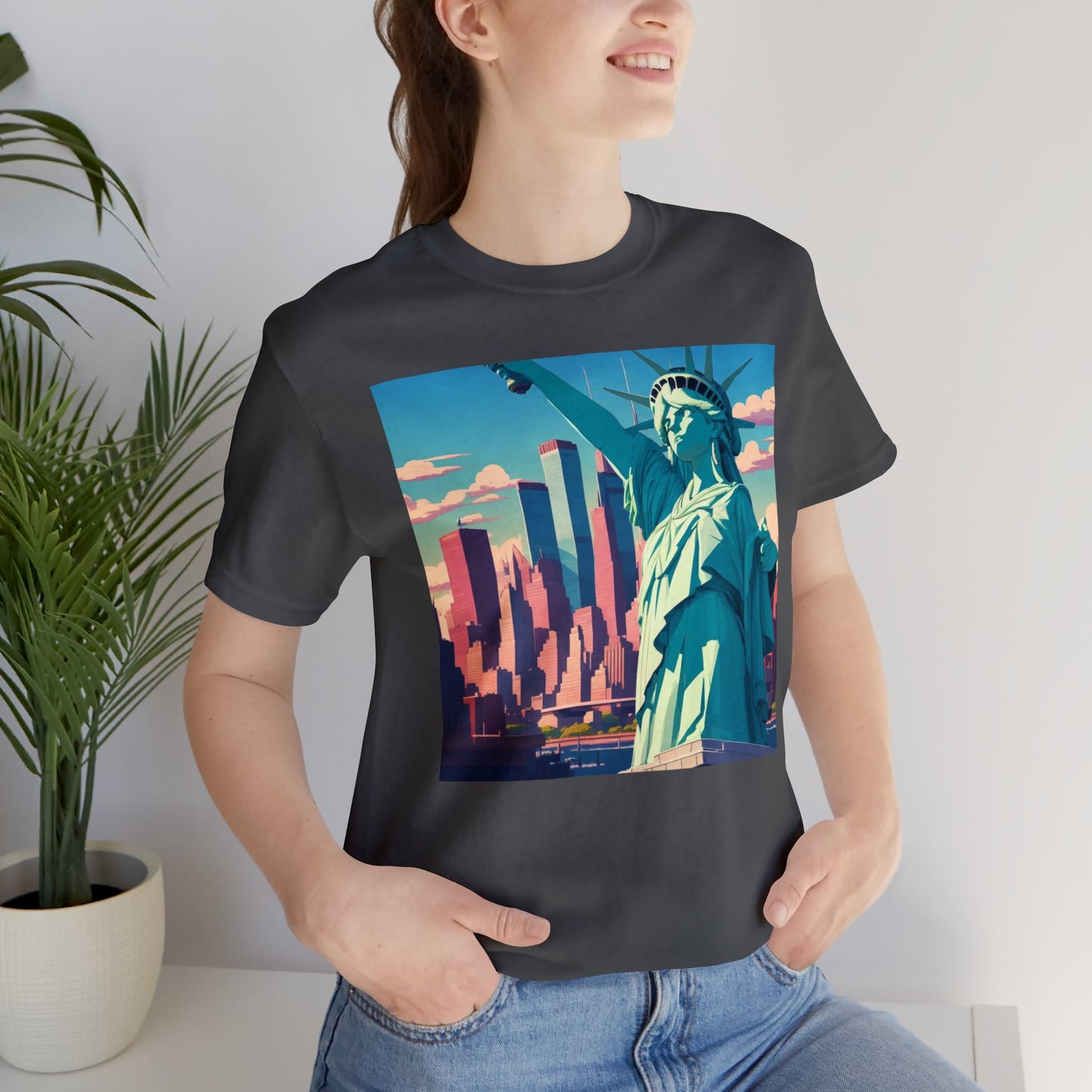 Statue of Liberty | Lady Liberty | Patriotic Gift | New York City | Independence Day | July 4th | USA | Freedom | Unisex | Men's | Women's | Tee | T-Shirt