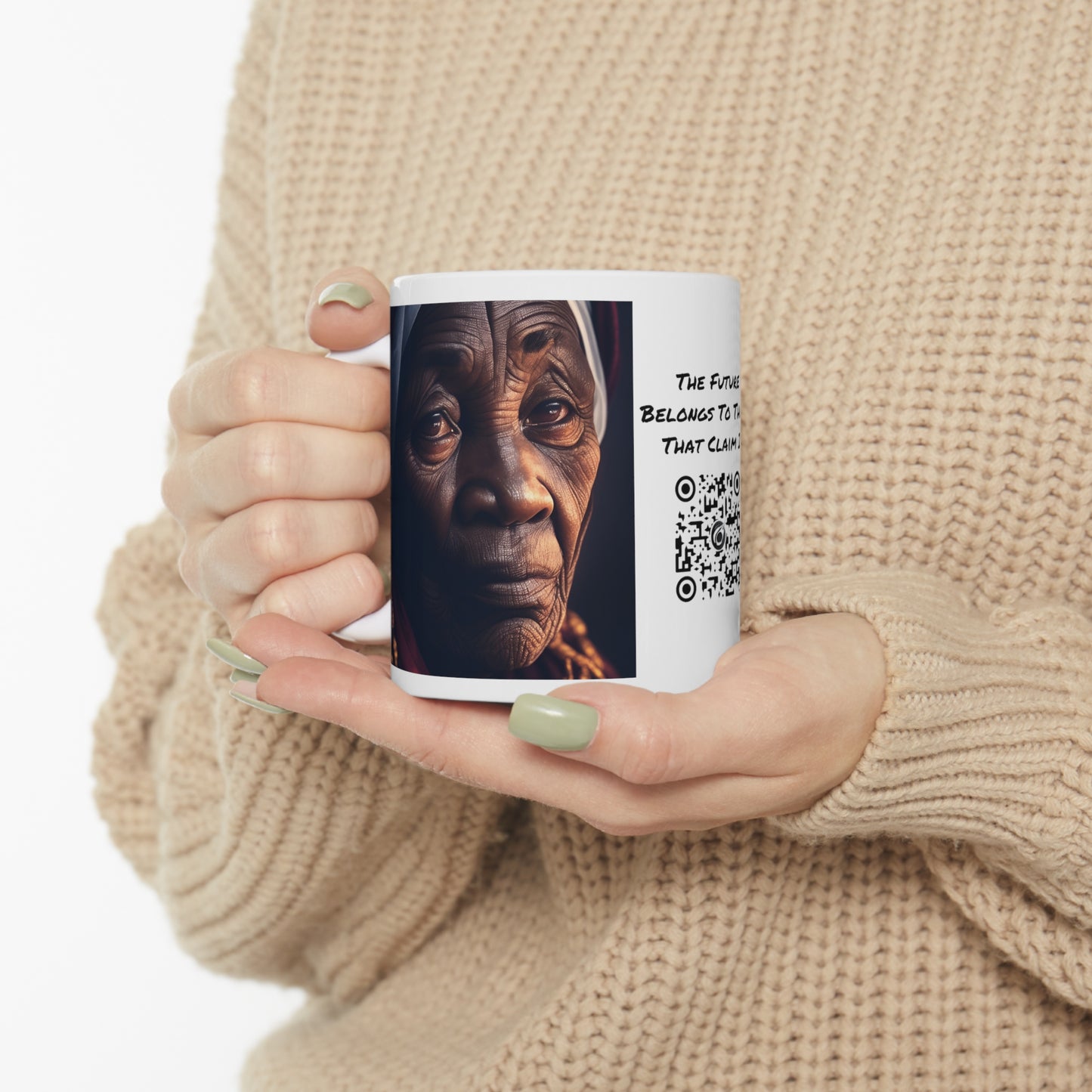 Wisdom's Face | African Woman | HD | Photorealistic | Teevolution | Coffee | Tea | Hot Chocolate | Ceramic Mug | 11oz