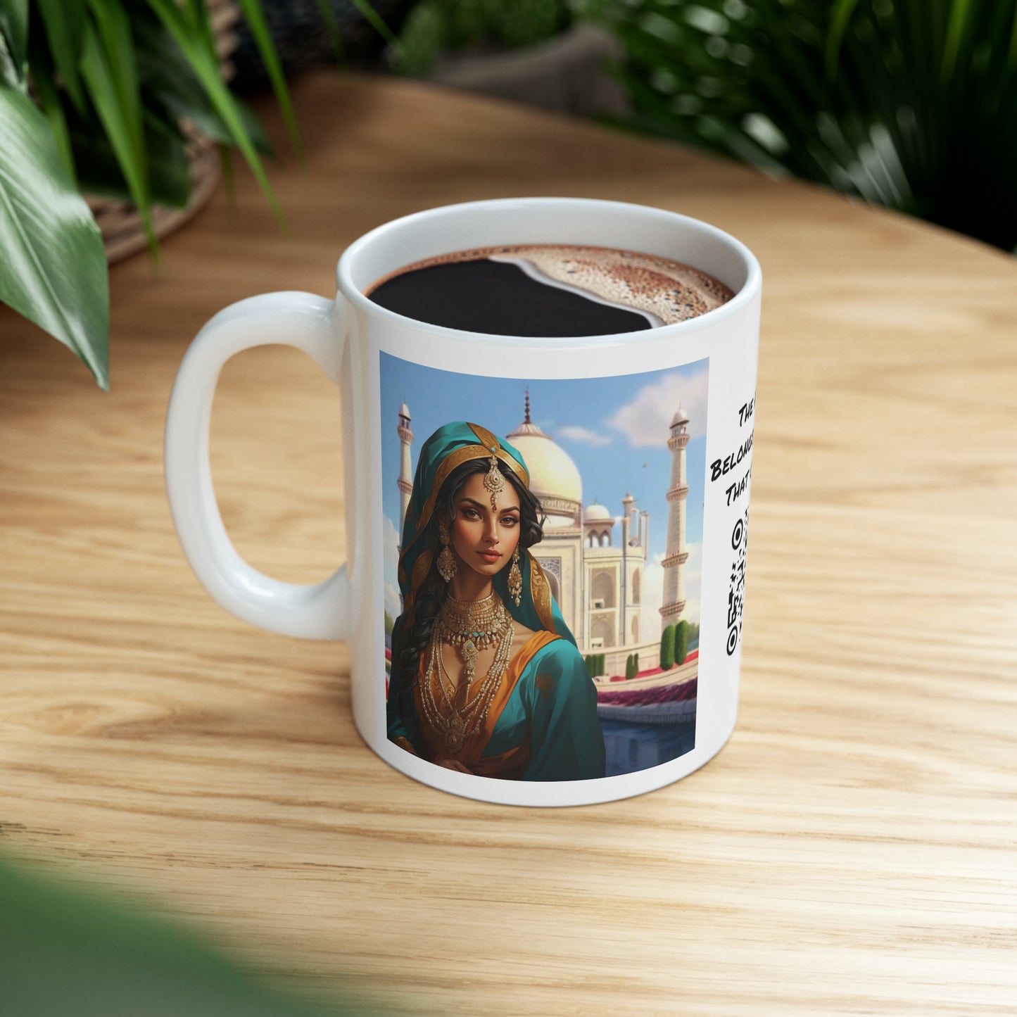 Shuddh Saundary | Taj Mahal | Pure Beauty | HD Graphic | Coffee | Tea | Hot Chocolate | 11oz | White Mug