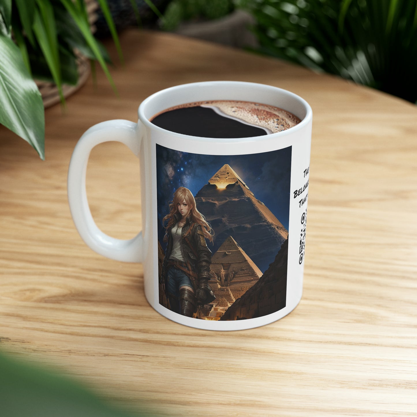 Tomb Raider Too | HD Graphic | Pyramids | Coffee | Tea | Hot Chocolate | 11oz | White Mug
