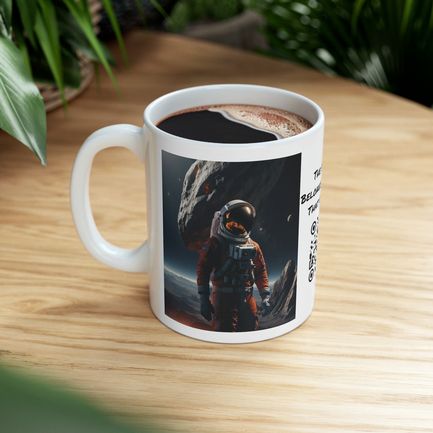 Final Frontier | HD Graphic | Space | Astronaut | Asteroid | Coffee | Tea | Hot Chocolate | 11oz | White Mug