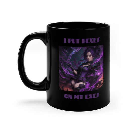 Season Of The Witch | Witchcraft | Hexes | HD Graphic | Funny | The Craft | Wicca |  Coffee | Tea | Hot Chocolate | 11oz | Black Mug