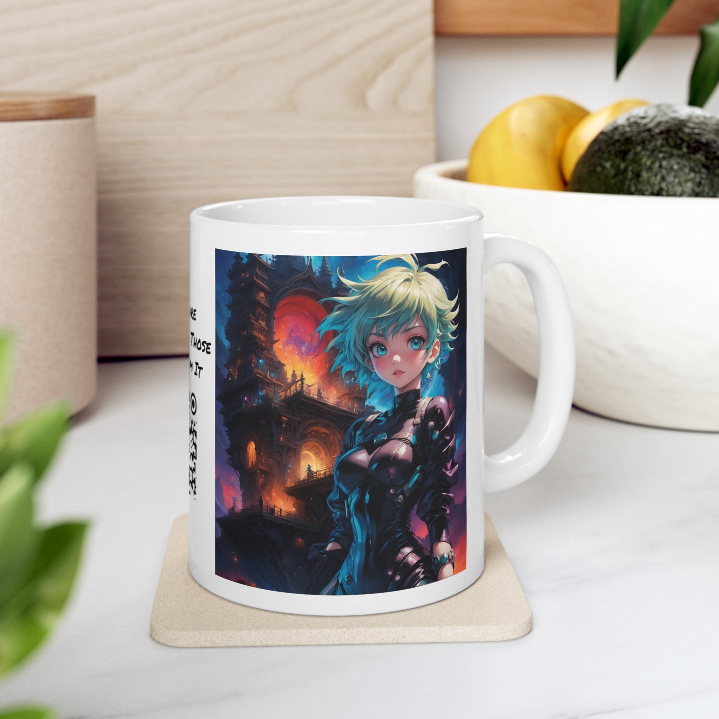 Portal Hottie | HD Graphic | Fantasy Girl | Gamer | Anime | Manga | Coffee | Tea | Hot Chocolate | 11oz | White Mug