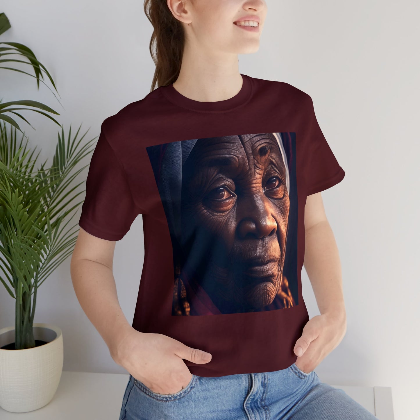 Wisdom's Face | African Woman | HD | Photorealistic | Unisex | Men's | Women's | Tee | T-Shirt