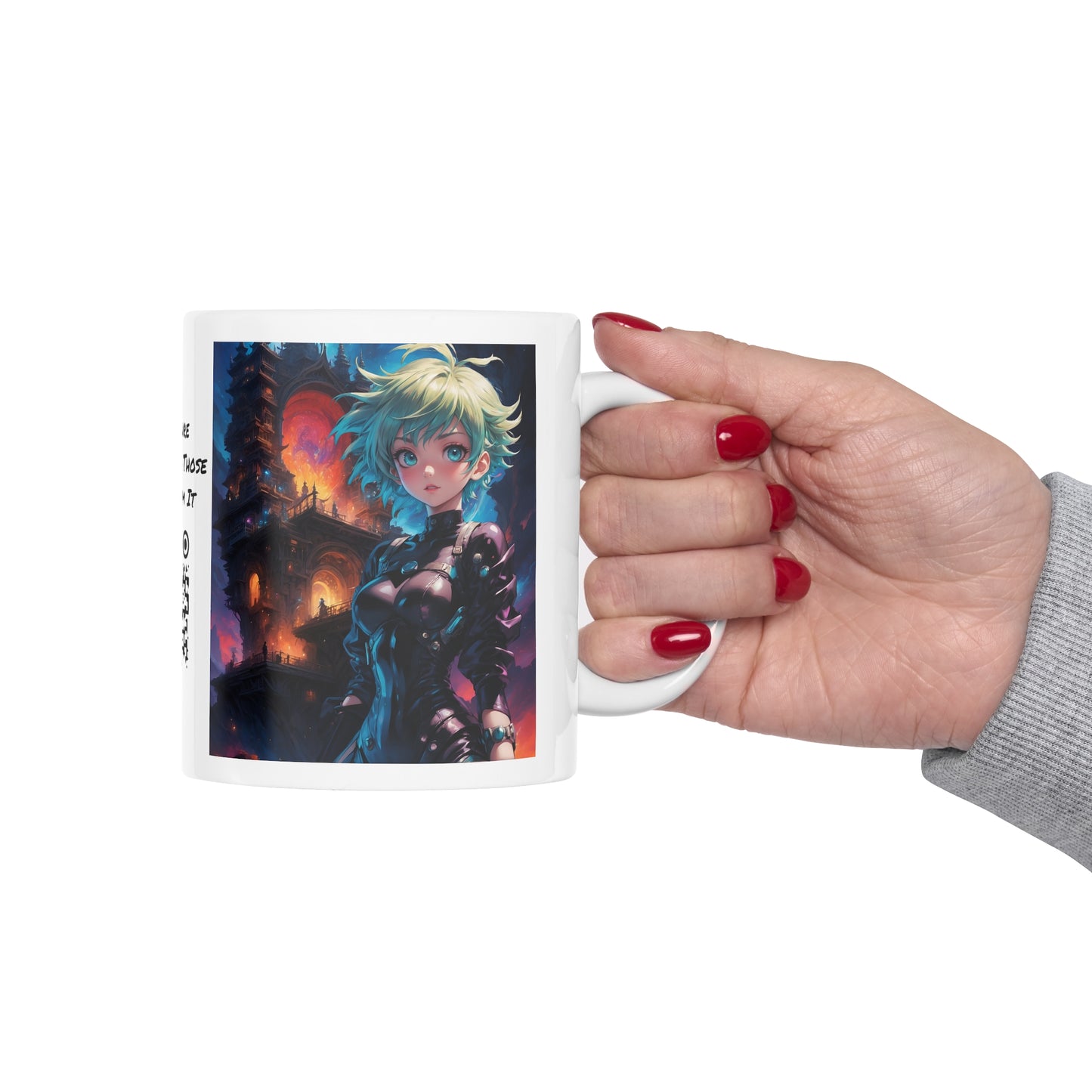 Portal Hottie | HD Graphic | Fantasy Girl | Gamer | Anime | Manga | Coffee | Tea | Hot Chocolate | 11oz | White Mug
