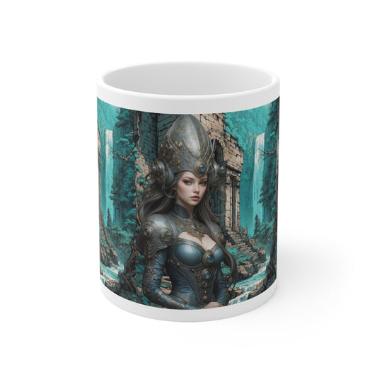 Warrior Princess | HD Graphic | Fantasy | Anime | Coffee | Tea | Hot Chocolate | 11oz | White Mug
