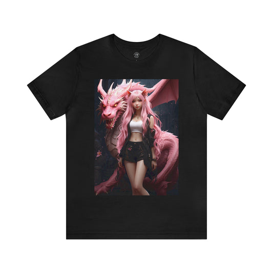 Dragon Lady | Fantasy | Anime | Gamer | HD Graphic | Unisex | Men's | Women's | Tee | T-Shirt