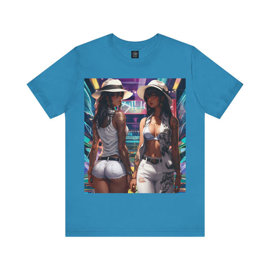 Girls Night Out | HD Graphic | Anime Style | Party | 2 Girls 1 Shirt | Unisex | Men's | Women's | Tee | T-Shirt