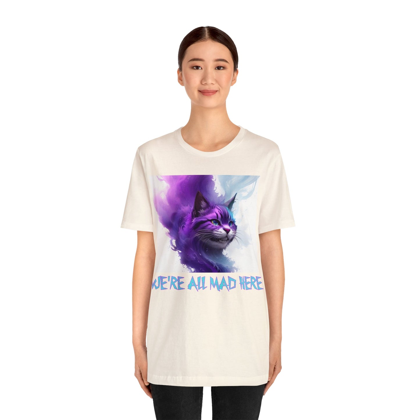 Cheshire Cat | We're All Mad Here | Alice Through The Looking Glass | Alice In Wonderland | Louis Carroll | Unisex | Men's | Women's | Tee | T-Shirt