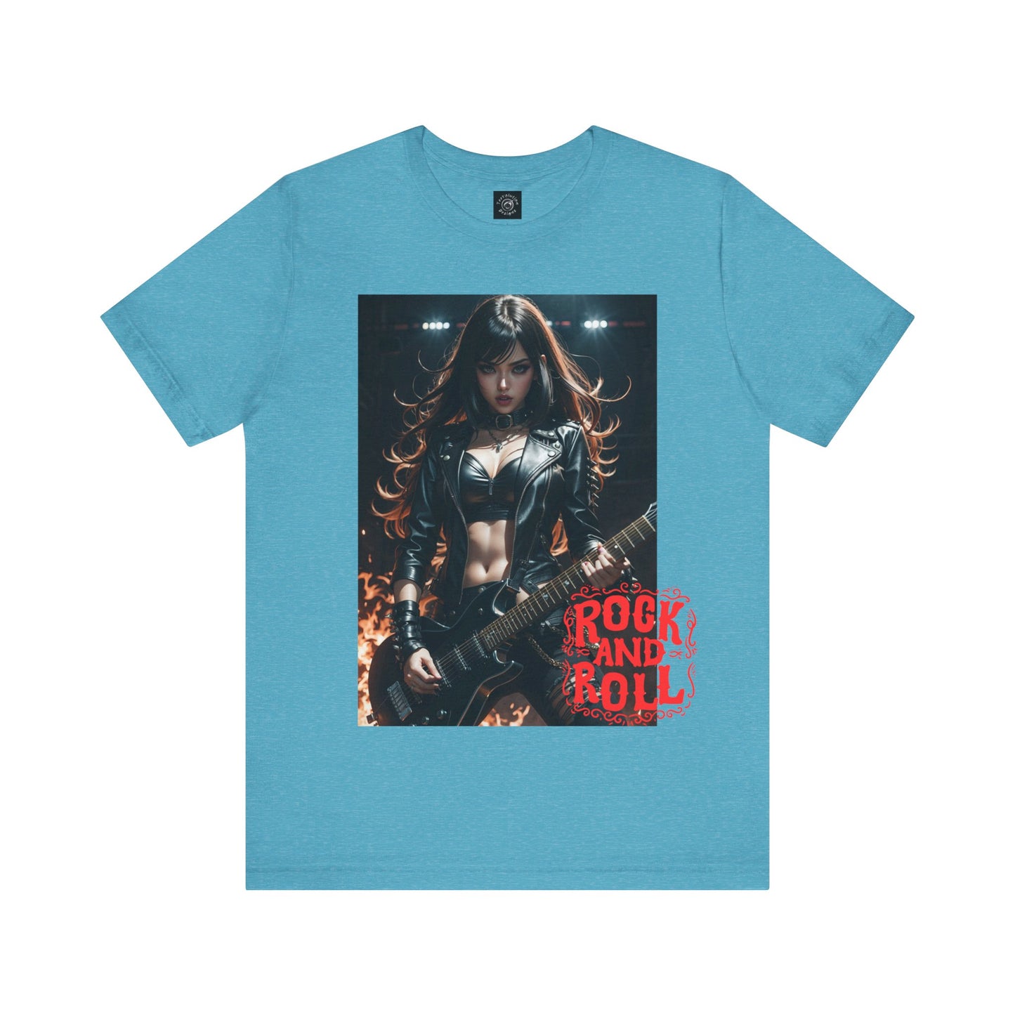 Rock Chic | Heavy Metal | Rock Music | Girl Rocker | HD Graphic | Unisex | Men's | Women's | Tee | T-Shirt