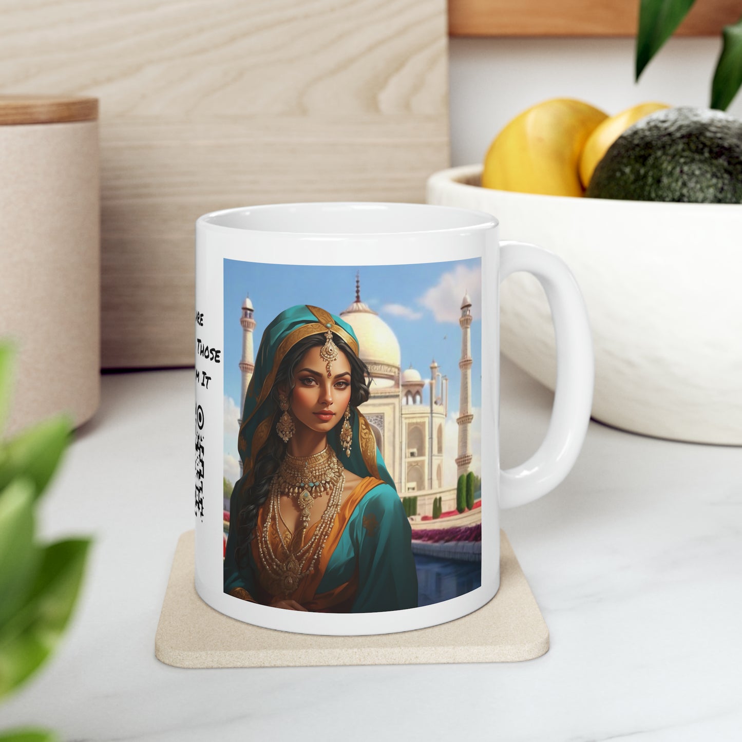 Shuddh Saundary | Taj Mahal | Pure Beauty | HD Graphic | Coffee | Tea | Hot Chocolate | 11oz | White Mug