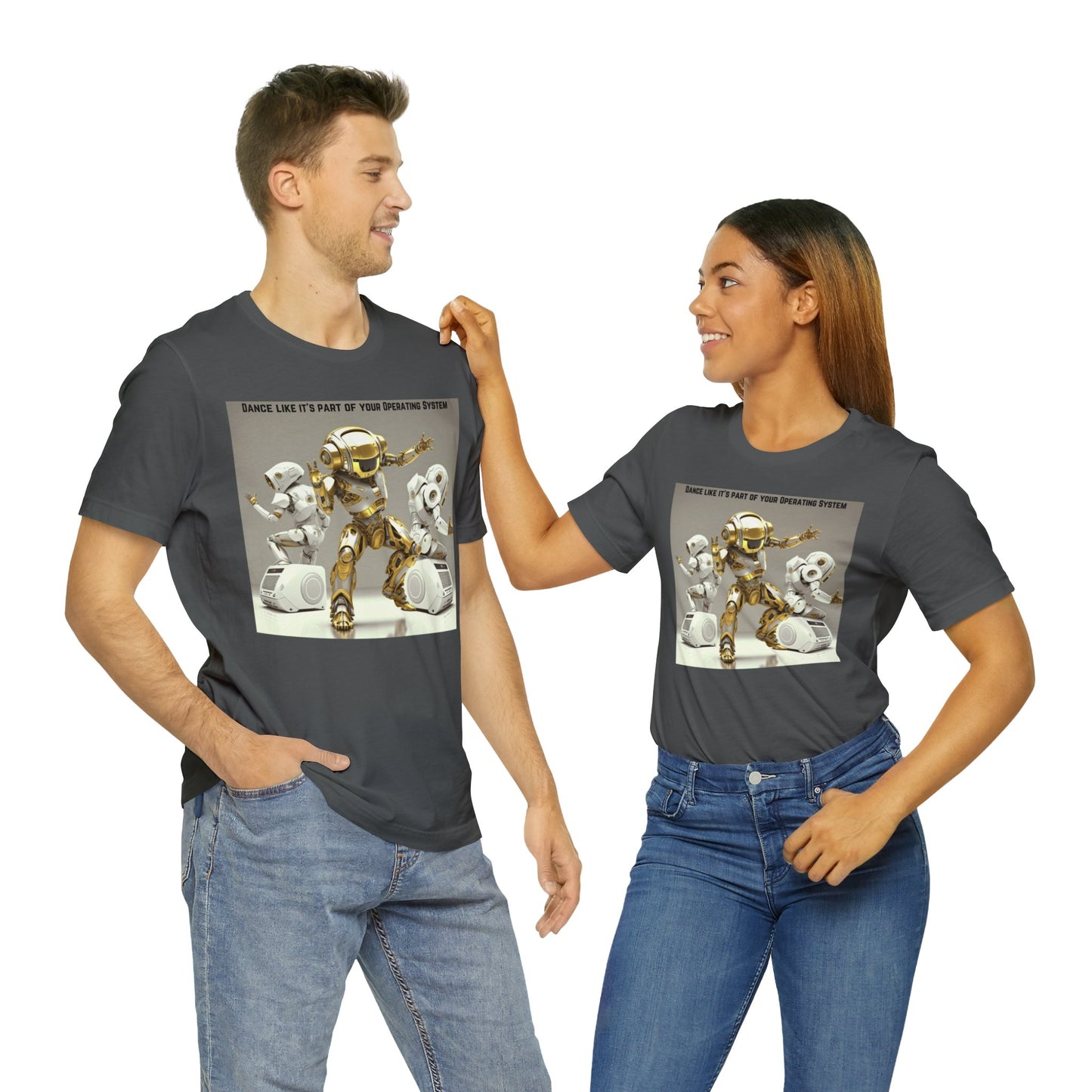 Dancing Robot | Tee | Party Gift | Rave | Techno | House Music | Hip Hop | Fun | Unisex | Men's | Women's | HD Graphics | All Ages | Cool | T-Shirt