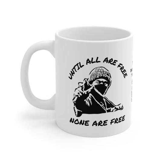 Solidari-Tee | Liberation | Statement Tee | Slingshot | Until All Are Free None Are Free | Freedom | Unity | Coffee | Tea | Hot Chocolate | Ceramic Mug | 11oz