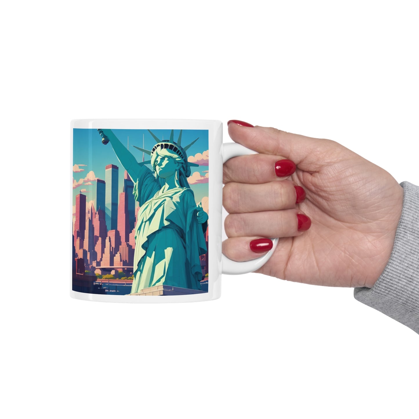Statue of Liberty | Lady Liberty | Patriotic Gift | NYC | New York City | Independence Day | July 4th | America | Freedom | Mug 11oz