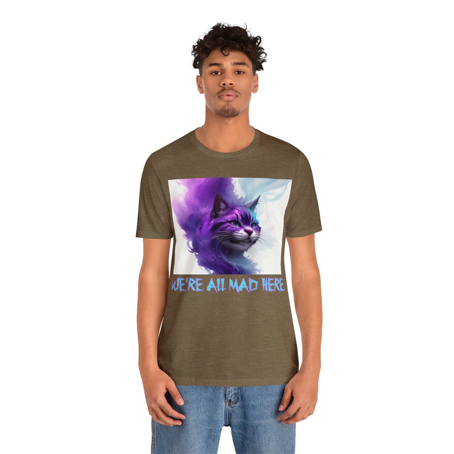 Cheshire Cat | We're All Mad Here | Alice Through The Looking Glass | Alice In Wonderland | Louis Carroll | Unisex | Men's | Women's | Tee | T-Shirt