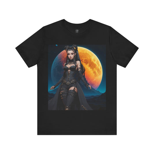 Blood Moon | HD Graphic | Goth | Anime Style | Moon | Unisex | Men's | Women's | Tee | T-Shirt