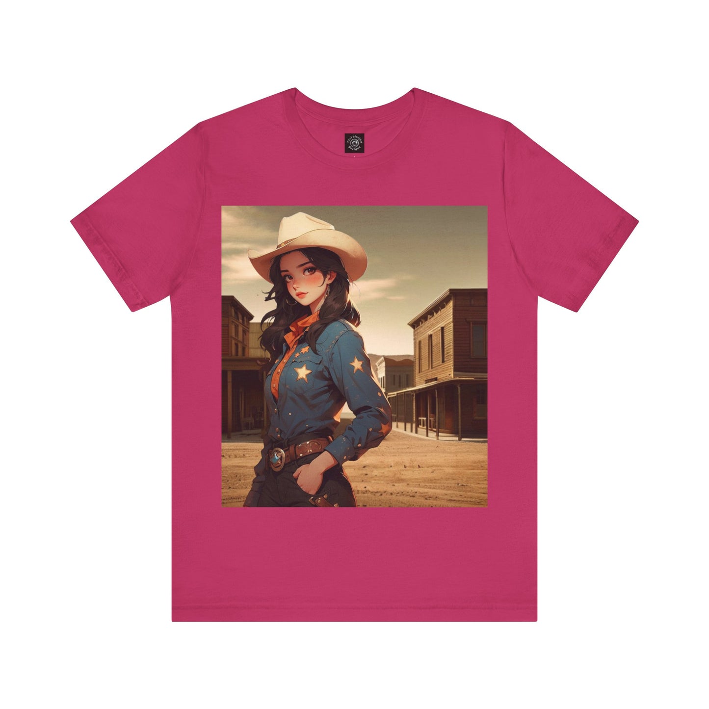 The Showdown | HD Graphic | Wild West | Cowgirl | Unisex | Men's | Women's | Tee | T-Shirt