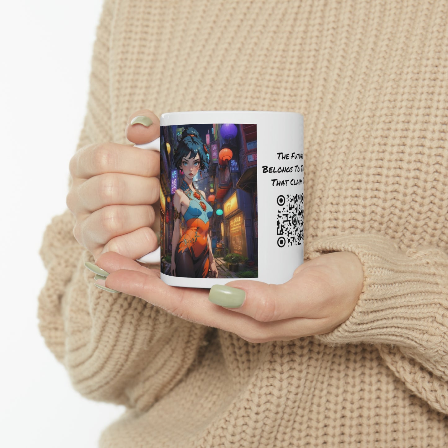 Night Tide | HD Graphic | Anime | Coffee | Tea | Hot Chocolate | Ceramic Mug | 11oz