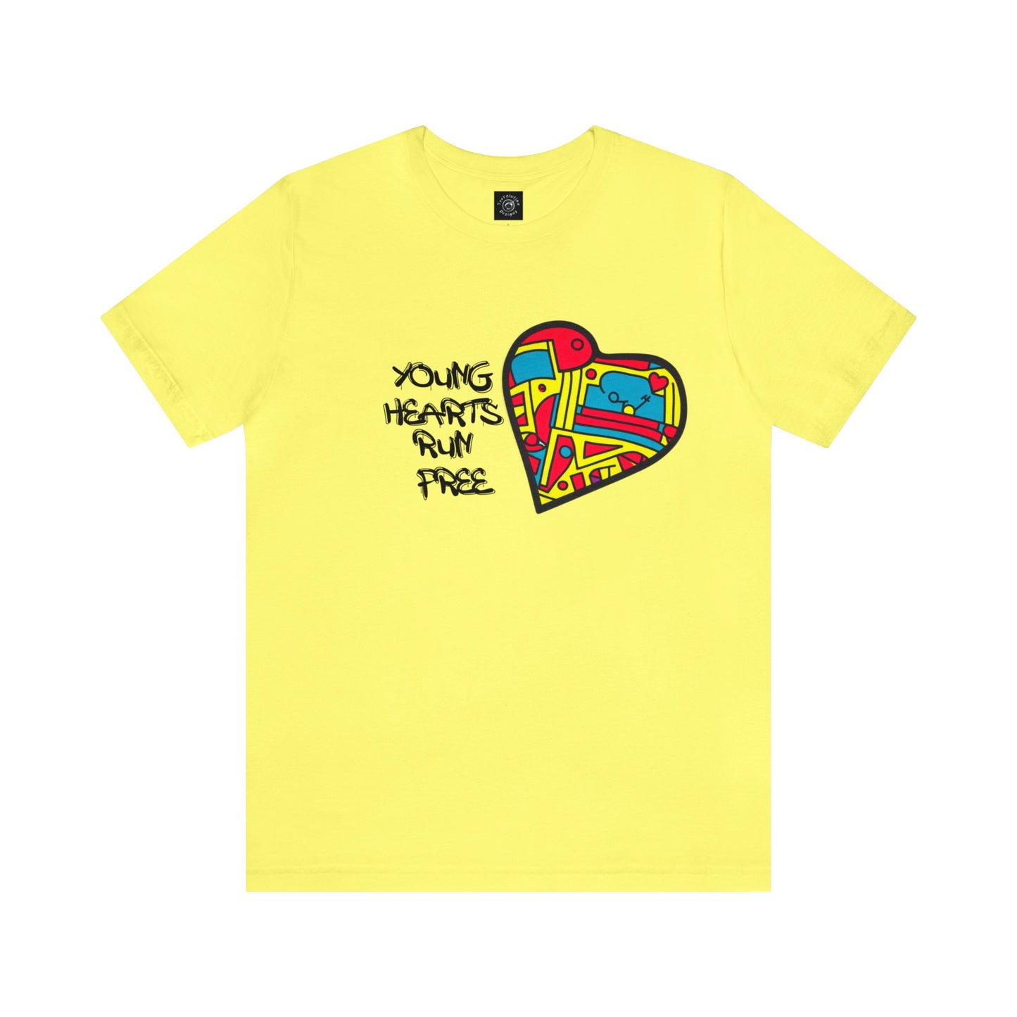 Young Hearts | Run Free | T-Shirt | Music Tee | Party Gift | Disco | Graffiti | House Music | Music Lovers | Fun | Unisex | Men's | Women's | HD Graphics | All Ages | Cool