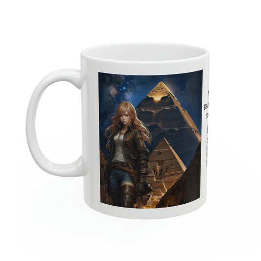 Tomb Raider Too | HD Graphic | Pyramids | Coffee | Tea | Hot Chocolate | 11oz | White Mug