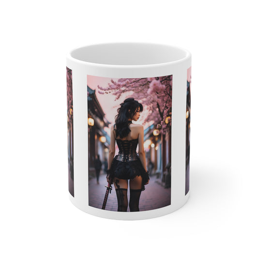 Onna-Bugeisha | Photorealistic | HD Graphic | Female Samurai | Girl Power | Coffee | Tea | Hot Chocolate | 11oz | White Mug