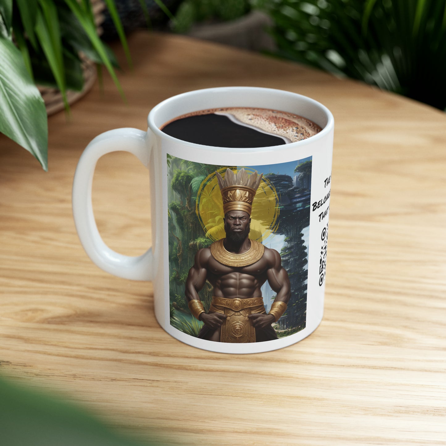 A Once And Future King | HD Graphic | Sci-Fi | Black Character | King | Coffee | Tea | Hot Chocolate | Ceramic Mug | 11oz