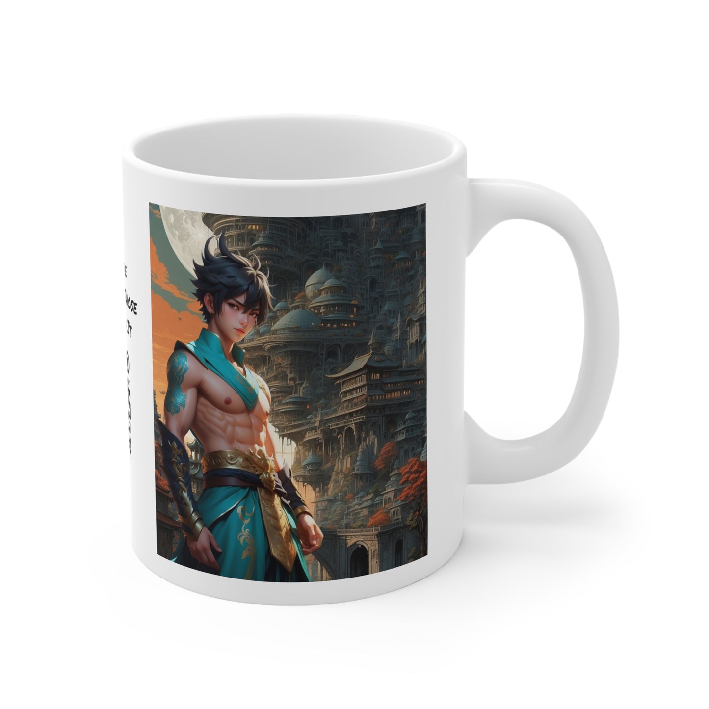 The Warrior's Way | HD Graphic | Fantasy | Anime | Manga | Video Game | Hero | Coffee | Tea | Hot Chocolate | 11oz | White Mug