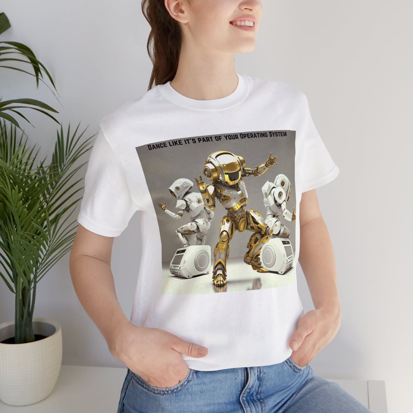 Dancing Robot | Tee | Party Gift | Rave | Techno | House Music | Hip Hop | Fun | Unisex | Men's | Women's | HD Graphics | All Ages | Cool | T-Shirt