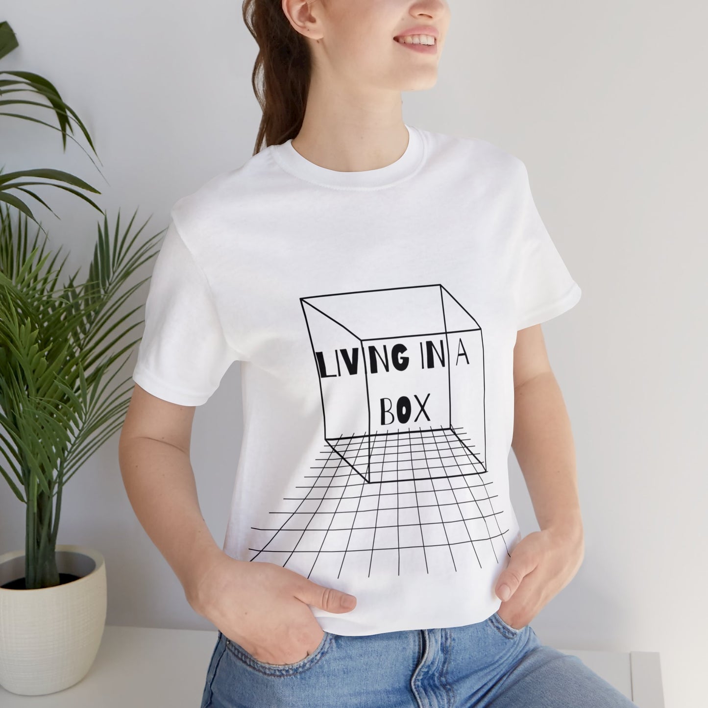 Living In A Box | Statement Tee | Unisex | Men's | Women's | Tee | T-Shirt