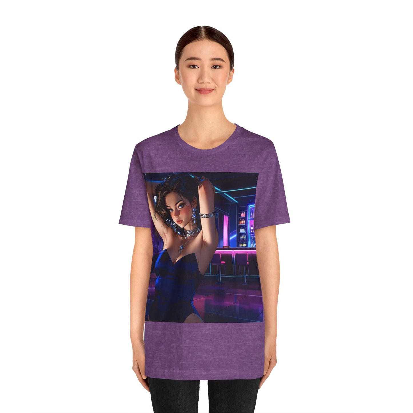 Before The Storm | HD Graphic | Anime | Waitress | Neon Colors | Unisex | Men's | Women's | Tee | T-Shirt