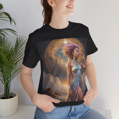 Morning Glory | HD Graphic | Black Woman | Goddess Vibes | Artistic | Unisex | Men's | Women's | Tee | T-Shirt