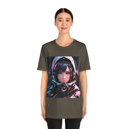 Starlit Stunner | HD Graphic | Sci-Fi | Anime | Woman Astronaut | Unisex | Men's | Women's | Tee | T-Shirt