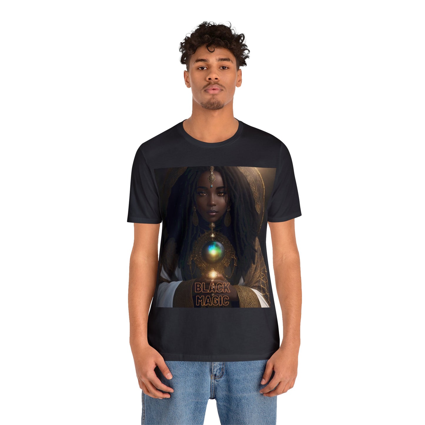 Black Magic | Tee | Priestess | Afrocentric | HD Graphic | Black Fantasy Character | Strong Women | Unisex | Men's | Women's | Tee | T-Shirt