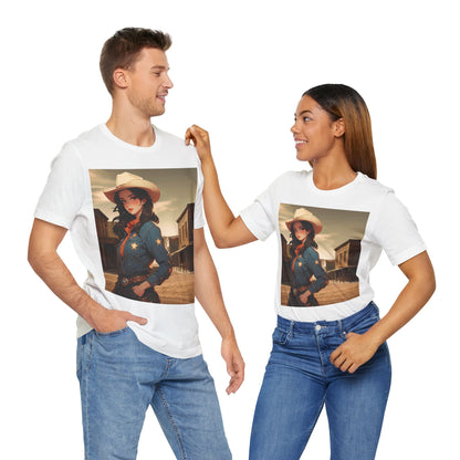 The Showdown | HD Graphic | Wild West | Cowgirl | Unisex | Men's | Women's | Tee | T-Shirt