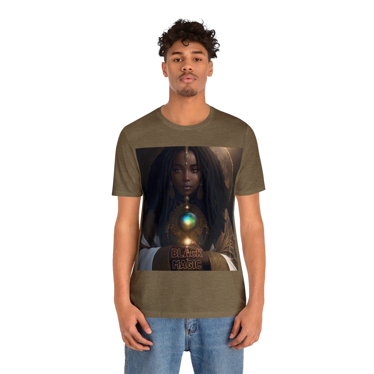 Black Magic | Tee | Priestess | Afrocentric | HD Graphic | Black Fantasy Character | Strong Women | Unisex | Men's | Women's | Tee | T-Shirt