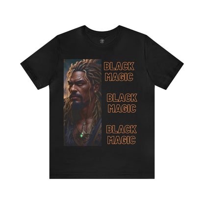 Black Magic Tee | Priest | Afrocentric | HD Graphic |  Strong Men | Unisex | Men's | Women's | Tee | T-Shirt | Black Fantasy Character |