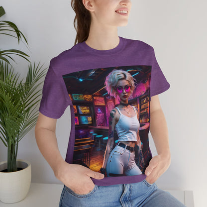 Bartender | HD Graphic | She Made Us Drinks To Drink, We Drunk Em | CyberPunk | Unisex | Men's | Women's | Tee | T-Shirt