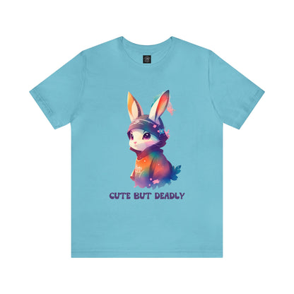 Cute But Deadly | Bunny Warrior | Cartoon | Rabbit | Usagi Yojimbo | Unisex | Men's | Women's | Tee | T-Shirt