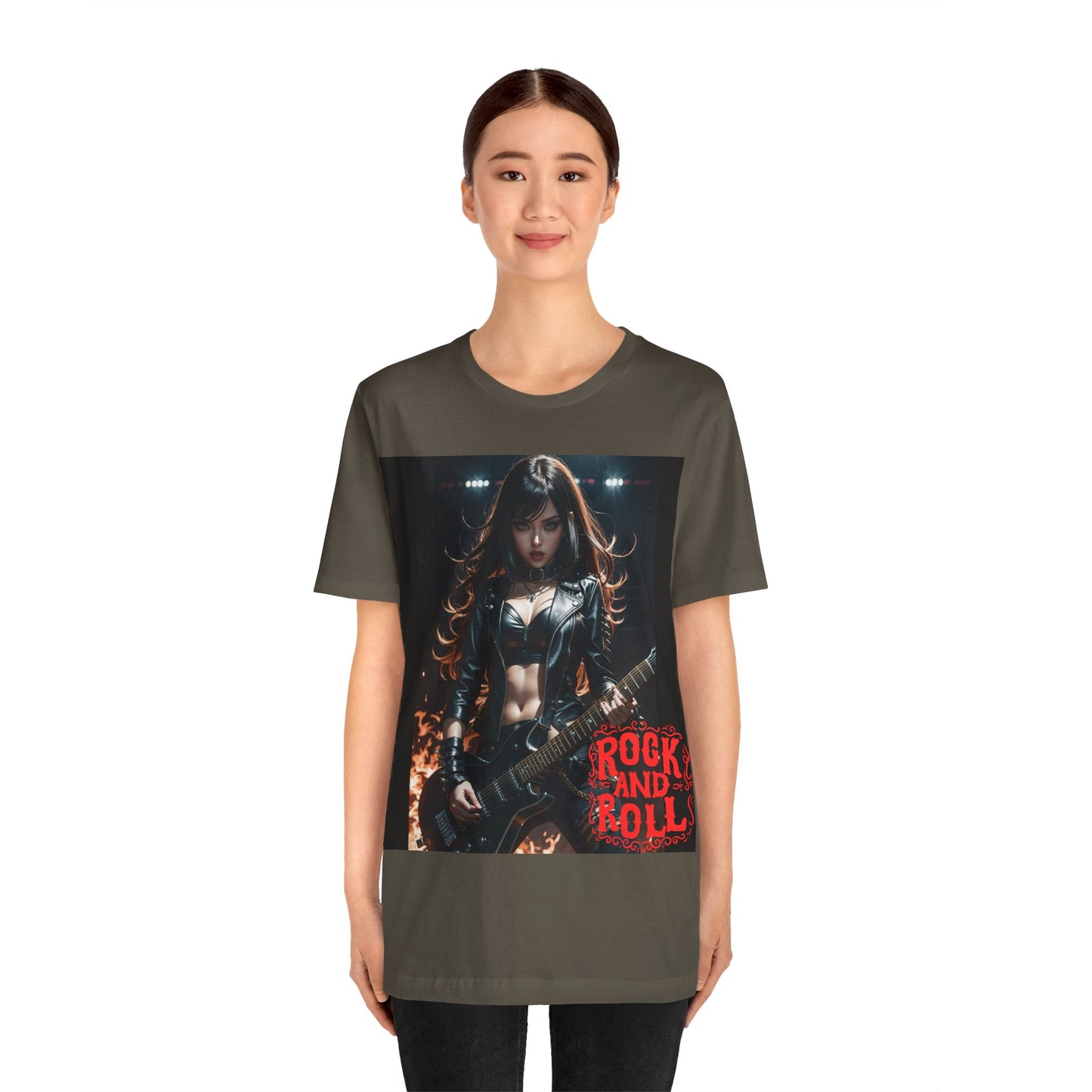 Rock Chic | Heavy Metal | Rock Music | Girl Rocker | HD Graphic | Unisex | Men's | Women's | Tee | T-Shirt