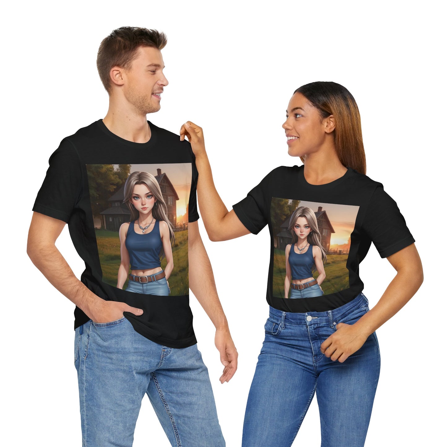 Country Girl | HD Graphic | Pretty Girl | Unisex | Men's | Women's | Tee | T-Shirt