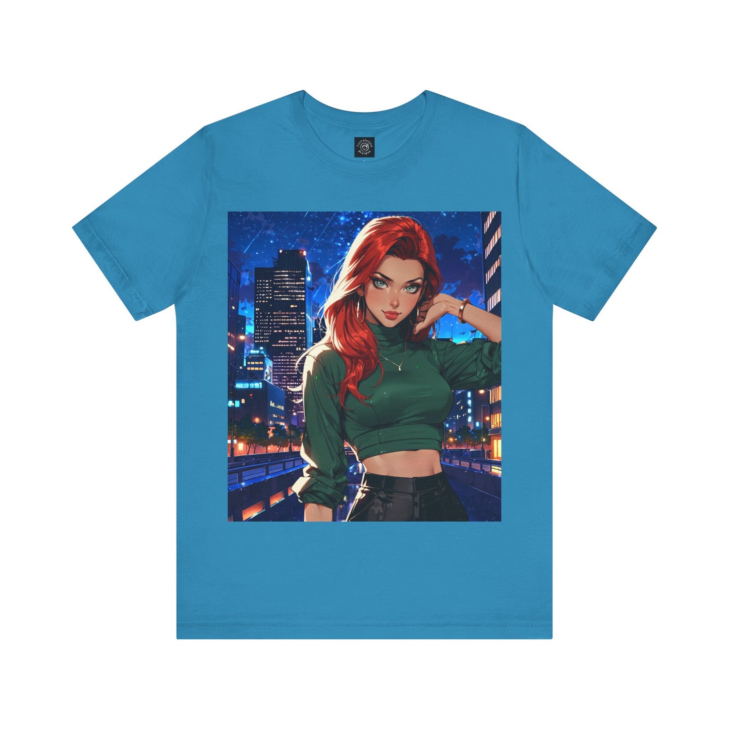 Always Up To No Good | Anime | City Girl | Red Head | Unisex | Men's | Women's | Tee | T-Shirt