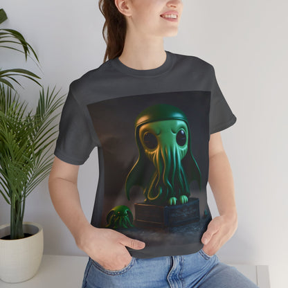 Cthulhu Pop Tee | H.P Lovecraft | The Book | Geek Gift | Fantasy Character | Sci Fi Lovers | Cute | Unisex | Men's | Women's | Tee | T-Shirt | Funko Style