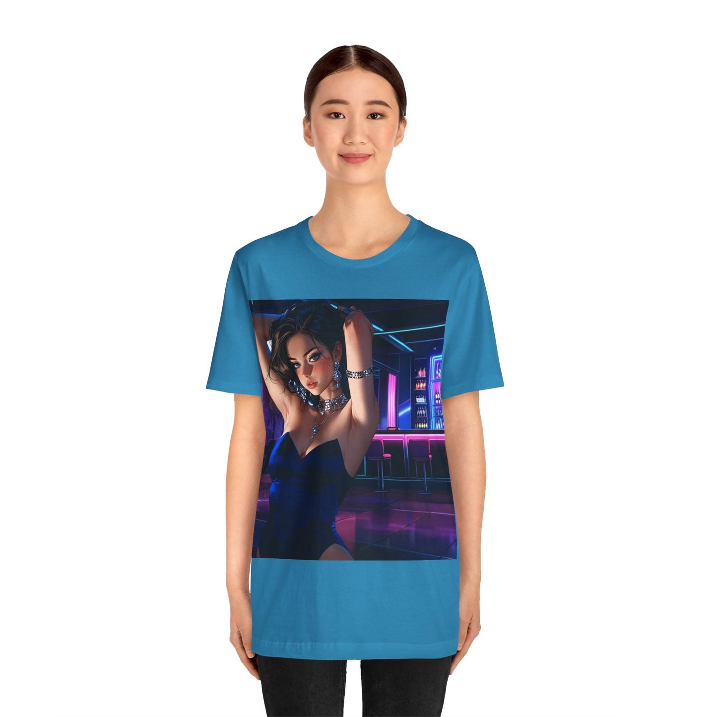 Before The Storm | HD Graphic | Anime | Waitress | Neon Colors | Unisex | Men's | Women's | Tee | T-Shirt