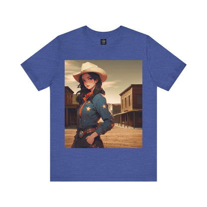 The Showdown | HD Graphic | Wild West | Cowgirl | Unisex | Men's | Women's | Tee | T-Shirt