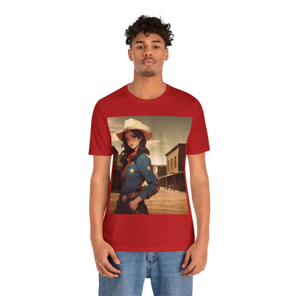 The Showdown | HD Graphic | Wild West | Cowgirl | Unisex | Men's | Women's | Tee | T-Shirt