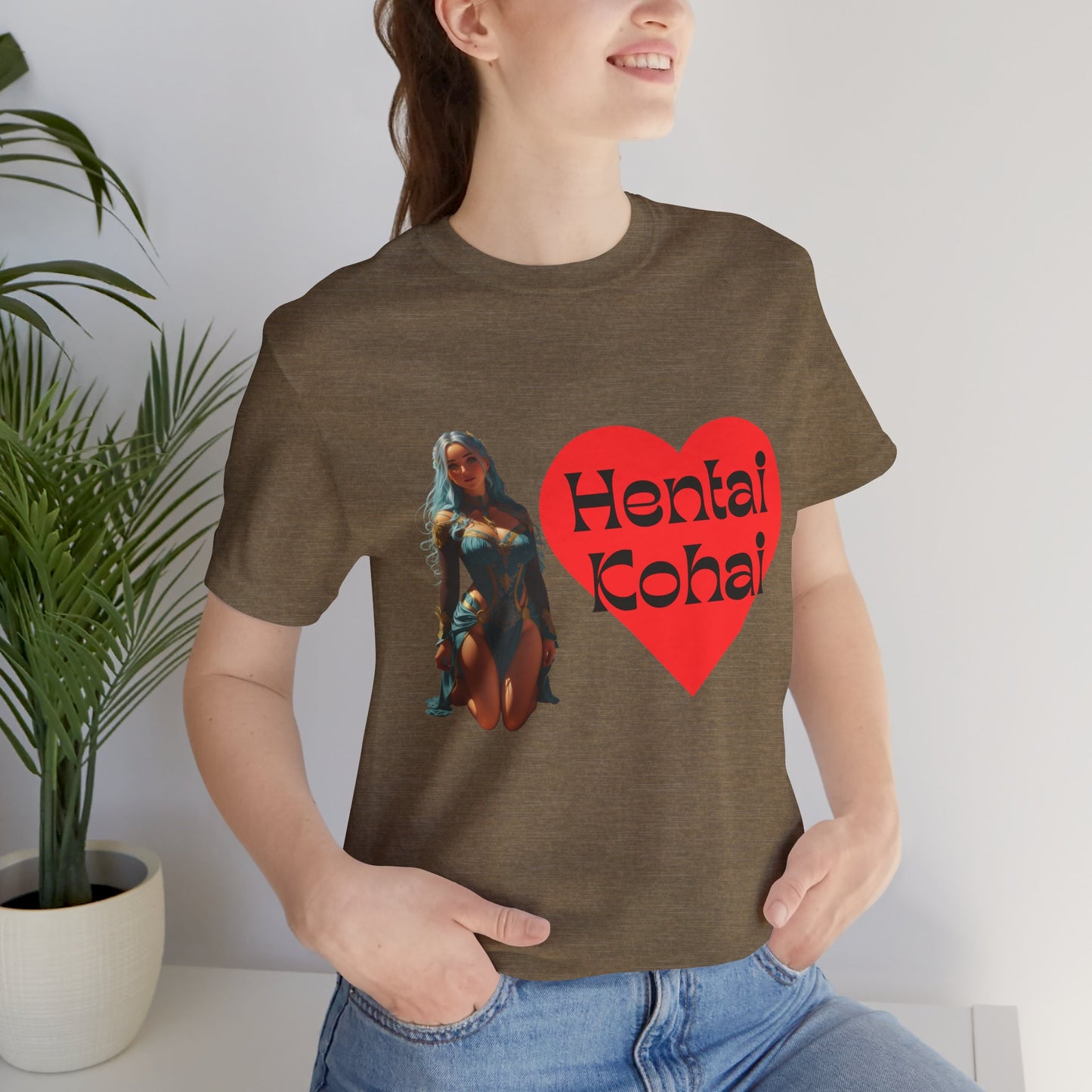 Hentai Kohai | Anime | CGI | Gamer | Fantasy Girl | Geek Gift | Unisex | Men's | Women's | Tee | T-Shirt