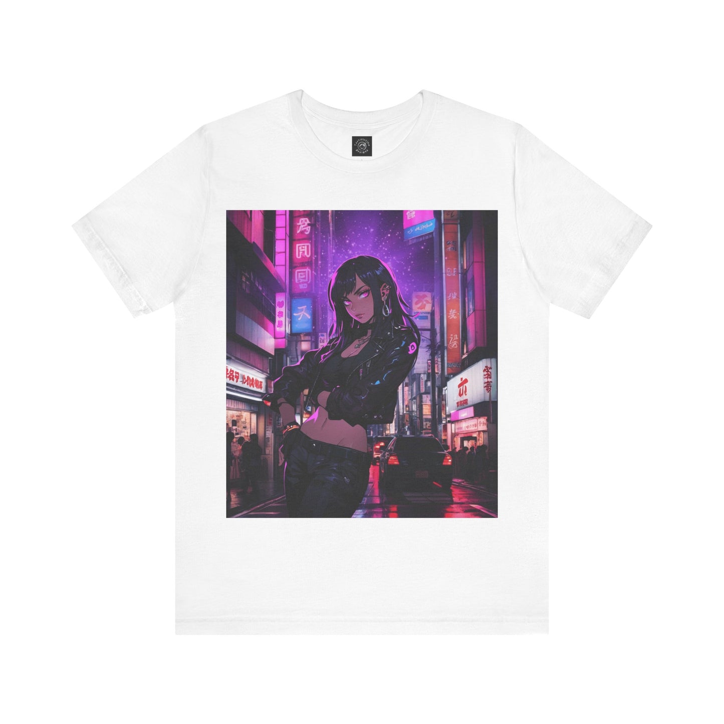 After Glow | HD Graphic | Anime | City | Pretty Girl | Neon Colors | Unisex | Men's | Women's | Tee | T-Shirt