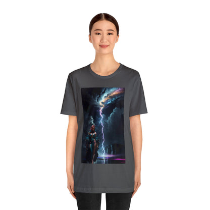 Lightning Crashes |  Anime Gift | Fantasy Girl | Nature's Fury | Sci Fi | Futuristic | HD Graphics | Unisex | Men's | Women's | Tee | T-Shirt