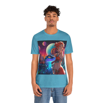 A Girl And Her 'Guana | Anime | Fantasy | Unisex | Men's | Women's | Tee | T-Shirt