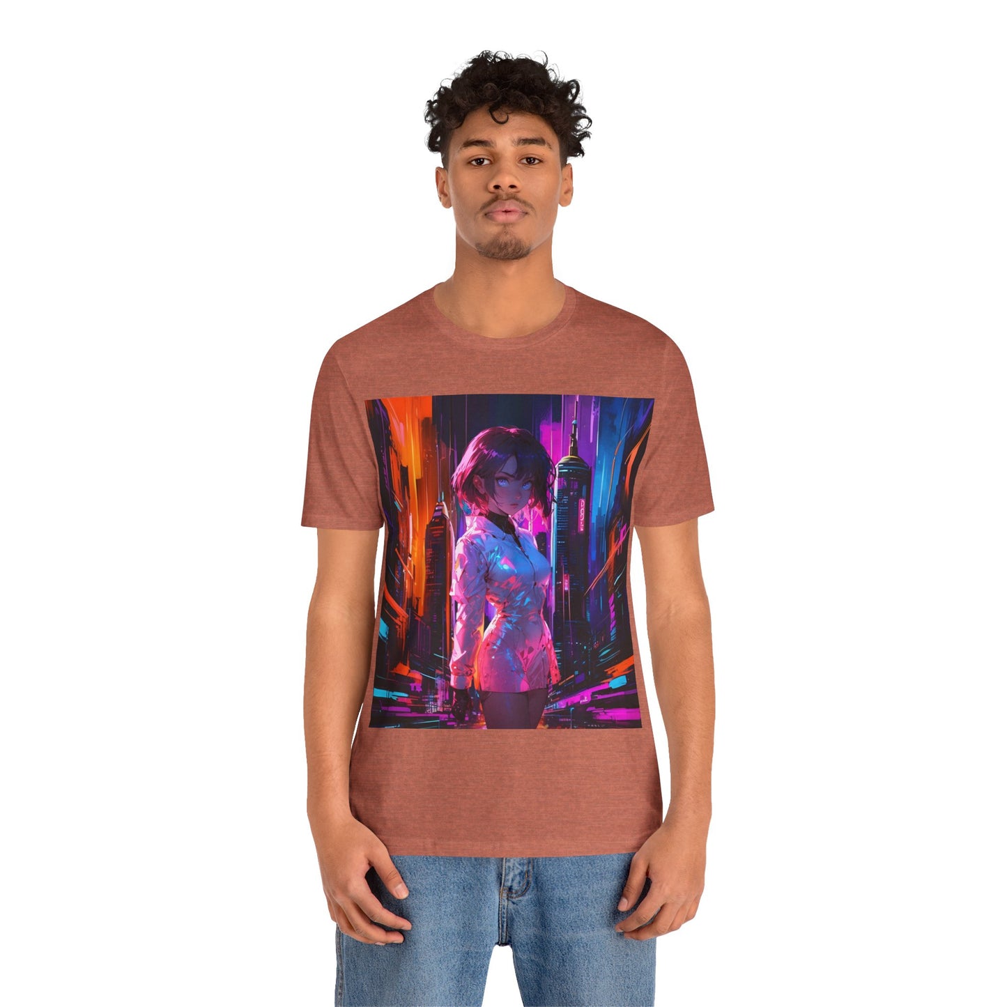 Crossroads Of Color | HD Graphic | Abstract | Neon Color | Anime | Unisex | Men's | Women's | Tee | T-Shirt